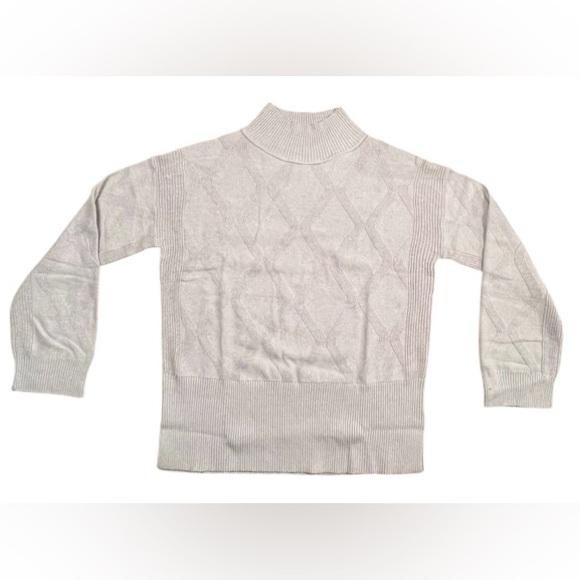 Cozy Mock Neck Relaxed Fit Sweater - Picture 3 of 12